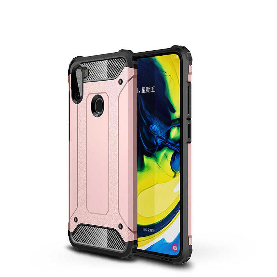 Galaxy M11 Uyumlu Zore Crash Silikon Kapak-Rose Gold