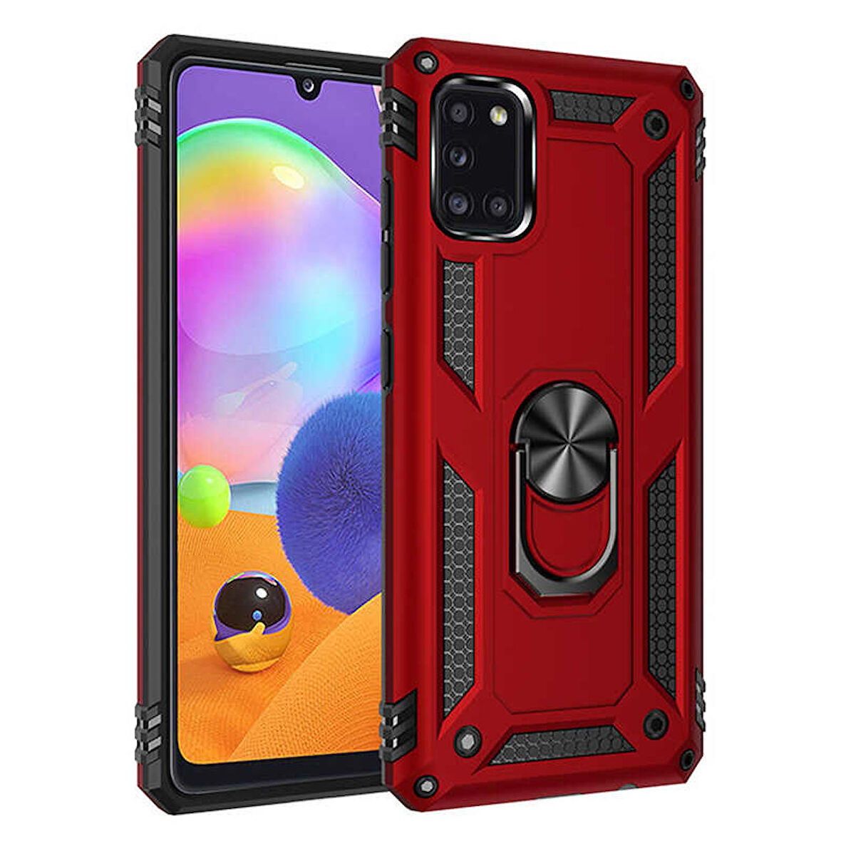 Galaxy A31 Uyumlu Zore Vega Kapak-Kırmızı