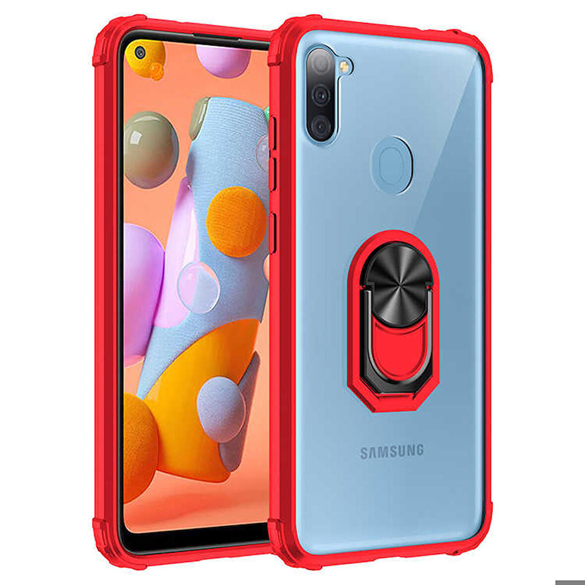 Galaxy M11 Uyumlu Zore Mola Kapak-Kırmızı