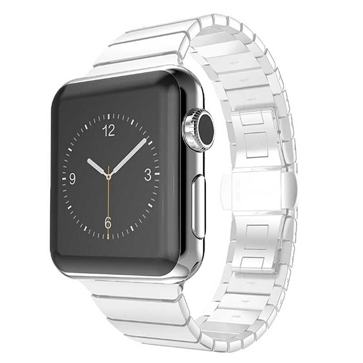 Watch 42mm Uyumlu KRD-16 Seramik Zore Kordon-Beyaz