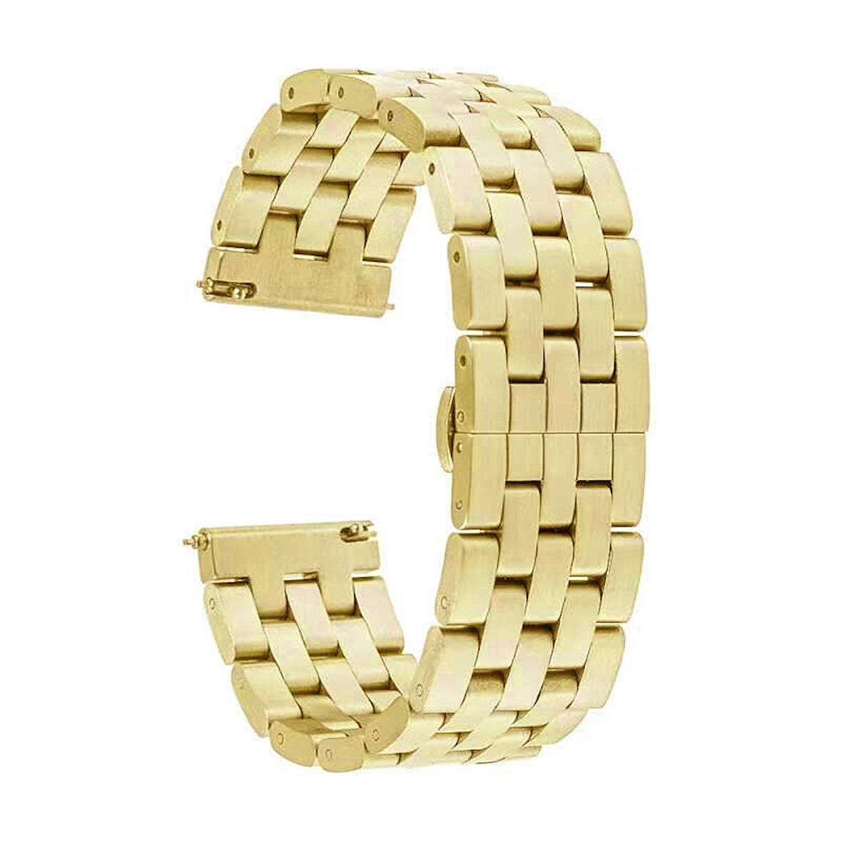 Galaxy Watch 46mm (22mm) Uyumlu KRD-20 Metal Zore Kordon-Gold