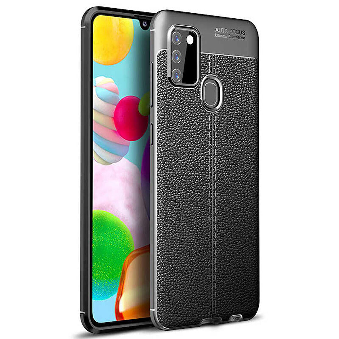 Galaxy A21S Uyumlu Zore Niss Silikon Kapak-Siyah