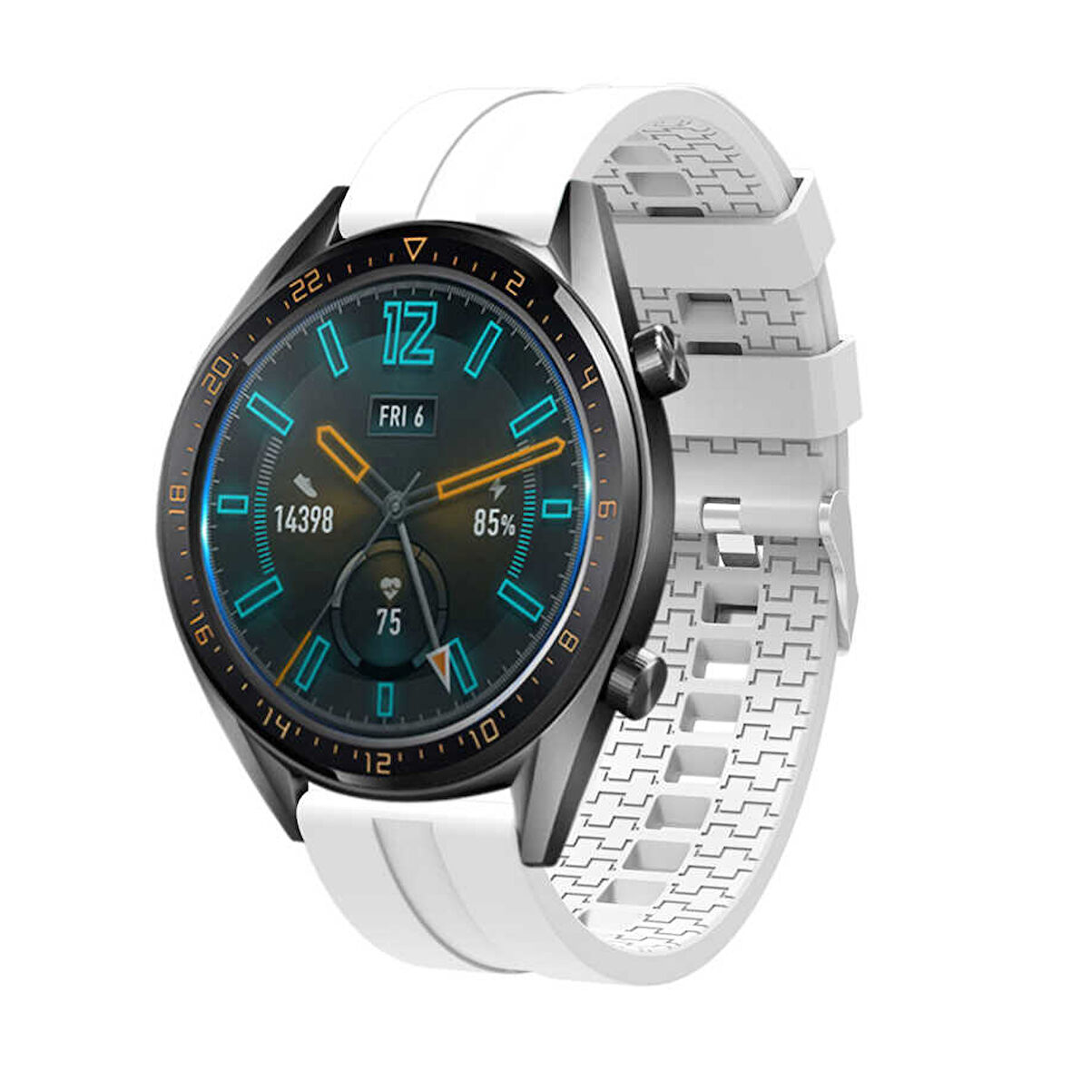 Huawei Watch GT 3 46mm KRD-23 Uyumlu Zore Kordon-Beyaz
