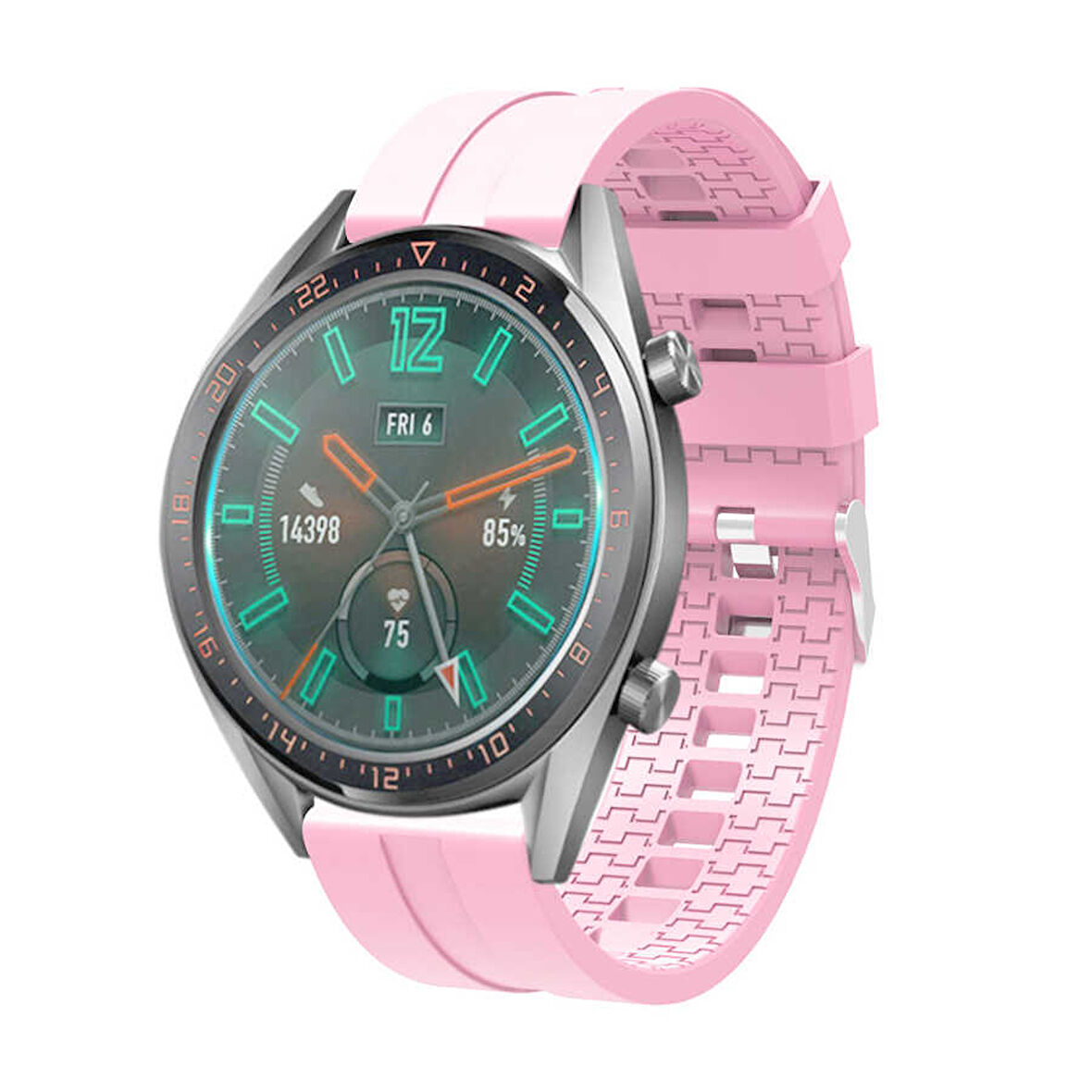 Huawei GT2 46mm KRD-23 Uyumlu Zore Kordon-Pembe