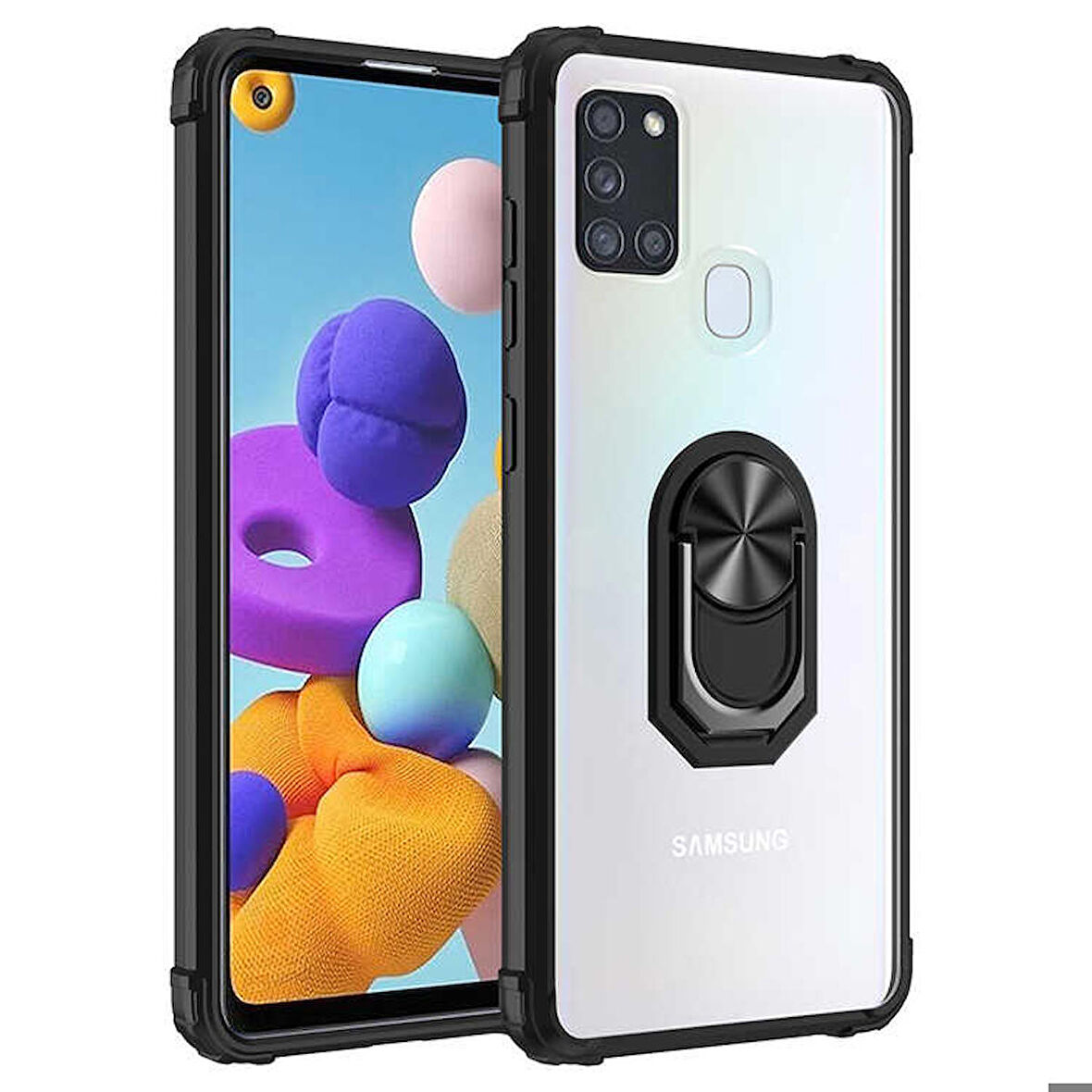 Galaxy A21S Uyumlu Zore Mola Kapak-Siyah