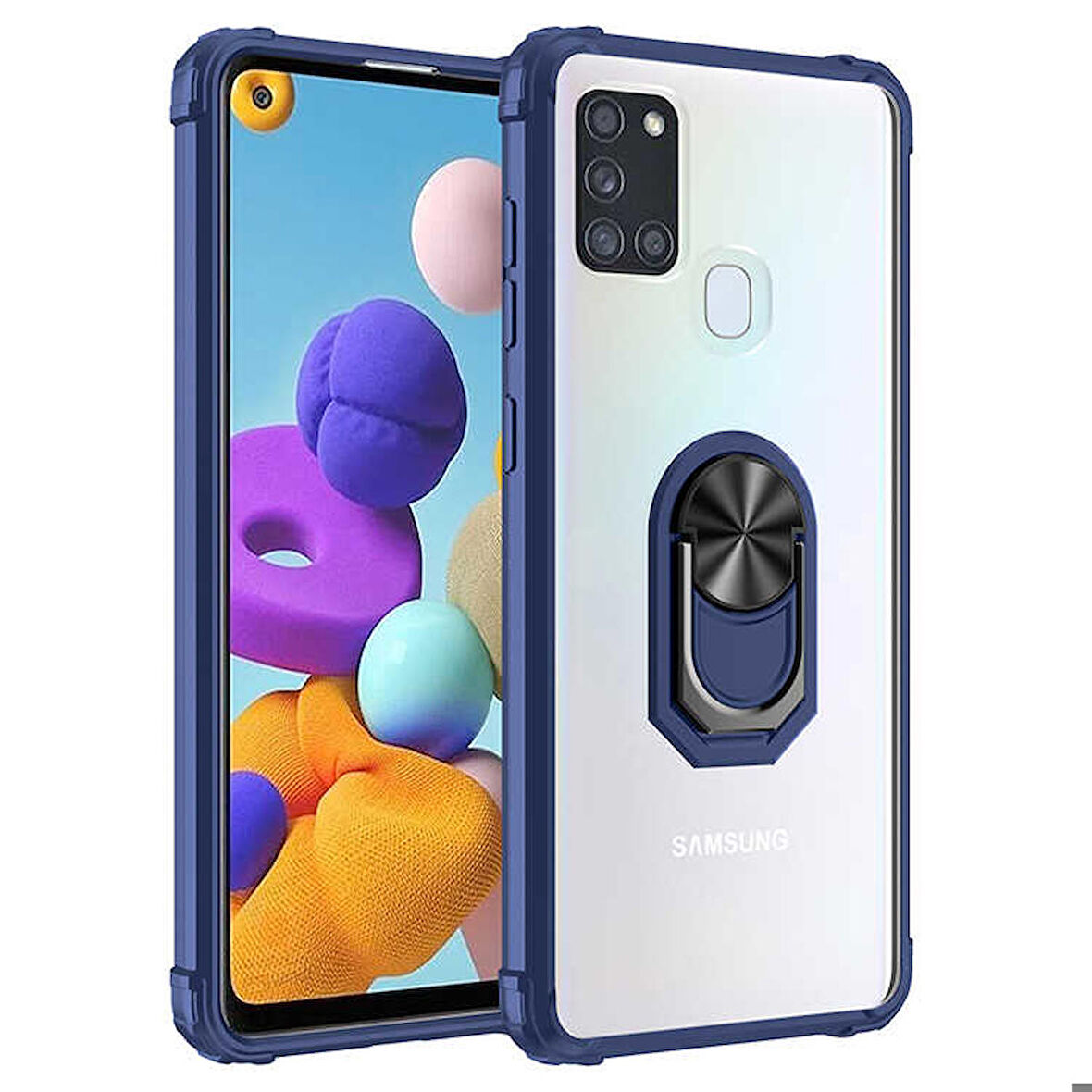Galaxy A21S Uyumlu Zore Mola Kapak-Lacivert