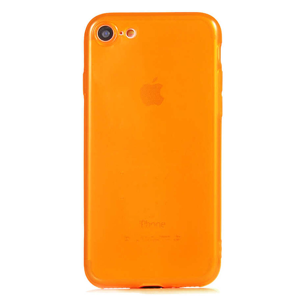 iPhone SE 2022 Uyumlu Zore Mun Silikon-Turuncu