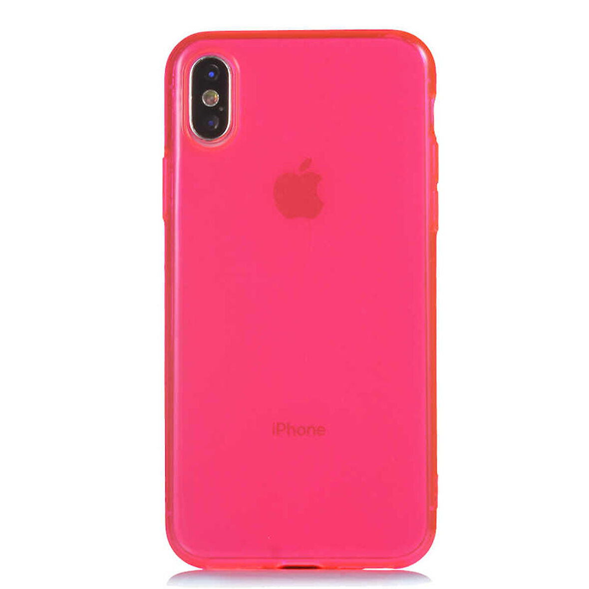iPhone X Uyumlu Zore Mun Silikon-Pembe