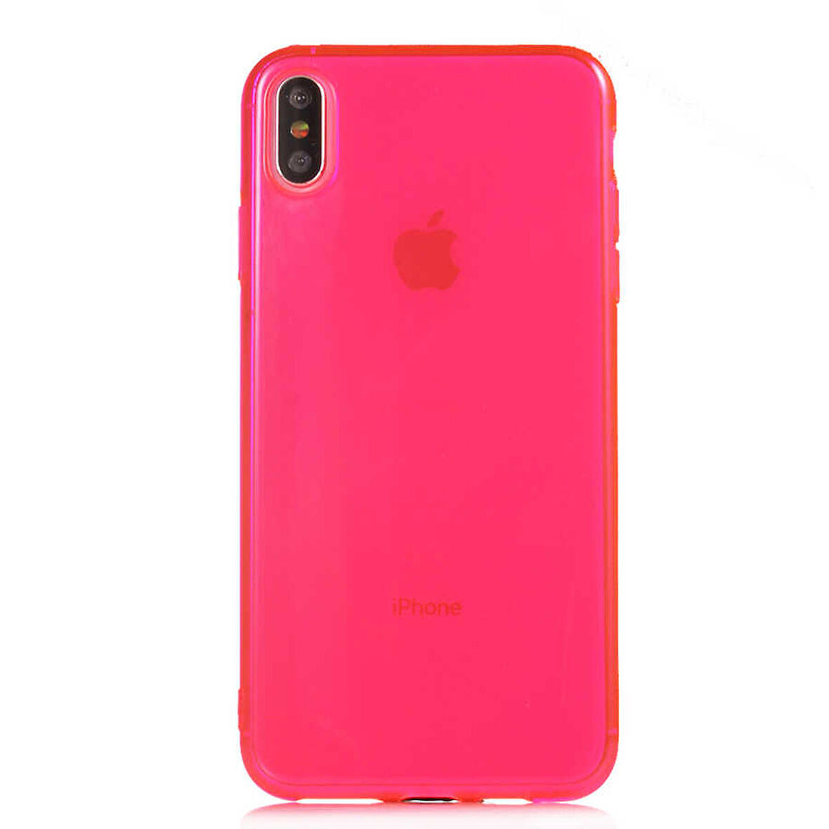 iPhone XS Max 6.5 Uyumlu Zore Mun Silikon-Pembe