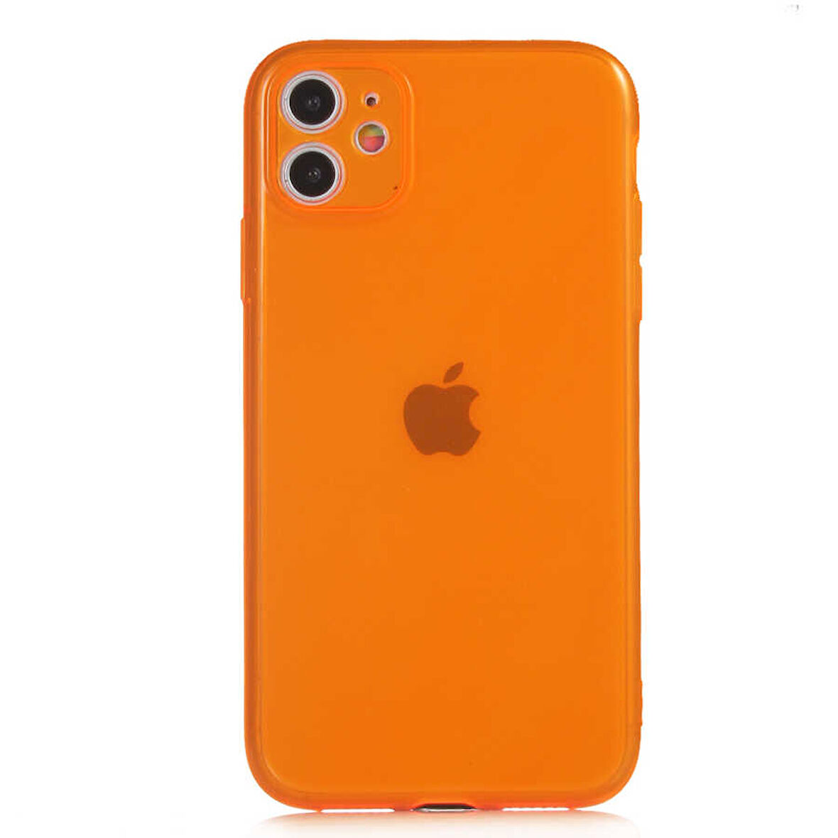 iPhone 11 Uyumlu Zore Mun Silikon-Turuncu