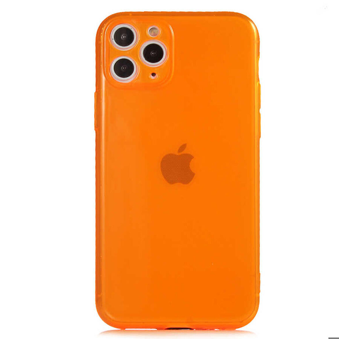 iPhone 11 Pro Uyumlu Zore Mun Silikon-Turuncu