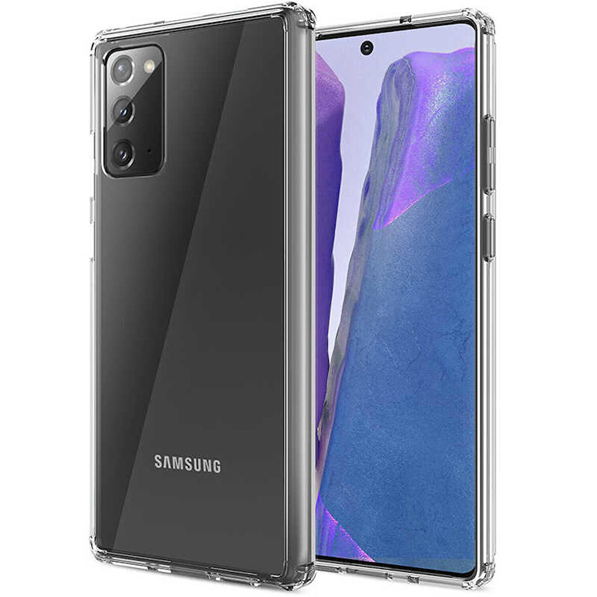 Galaxy Note 20 Uyumlu Zore Nitro Anti Shock Silikon-Renksiz