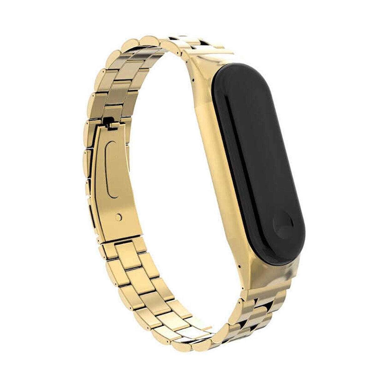 Xiaomi Mi Band 6 Uyumlu KRD-04 Metal Zore Kordon-Gold