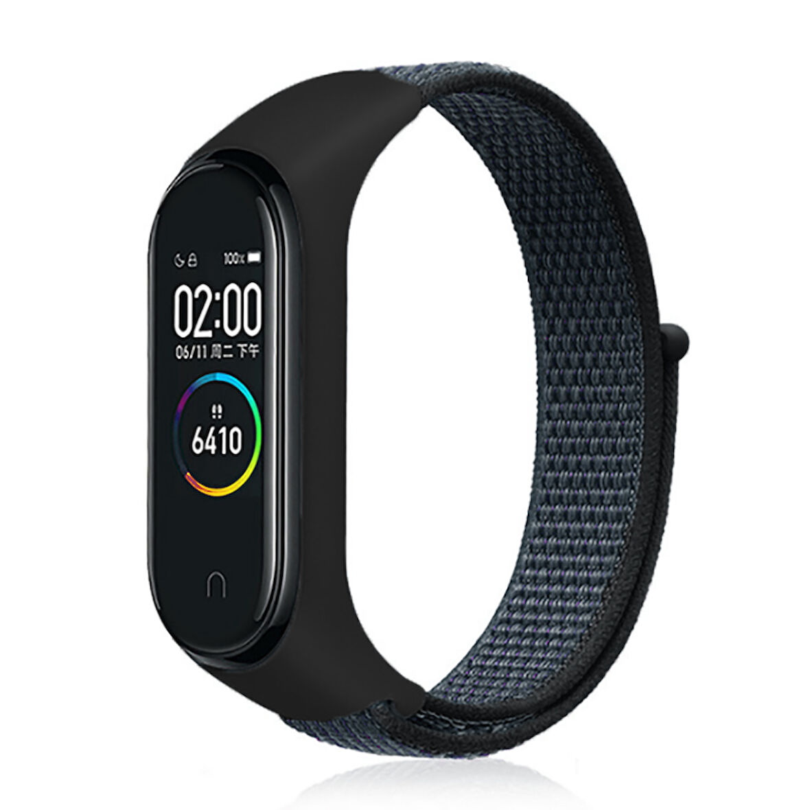 Xiaomi Mi Band 5 Uyumlu KRD-03 Hasır Zore Kordon-NO6