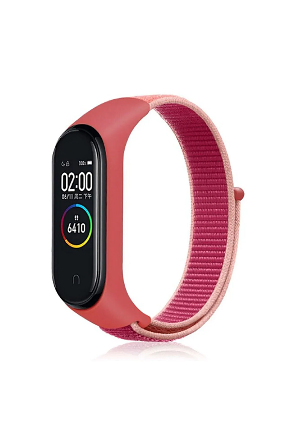 Xiaomi Mi Band 5 Uyumlu Krd-03 Hasır Kordon-no22