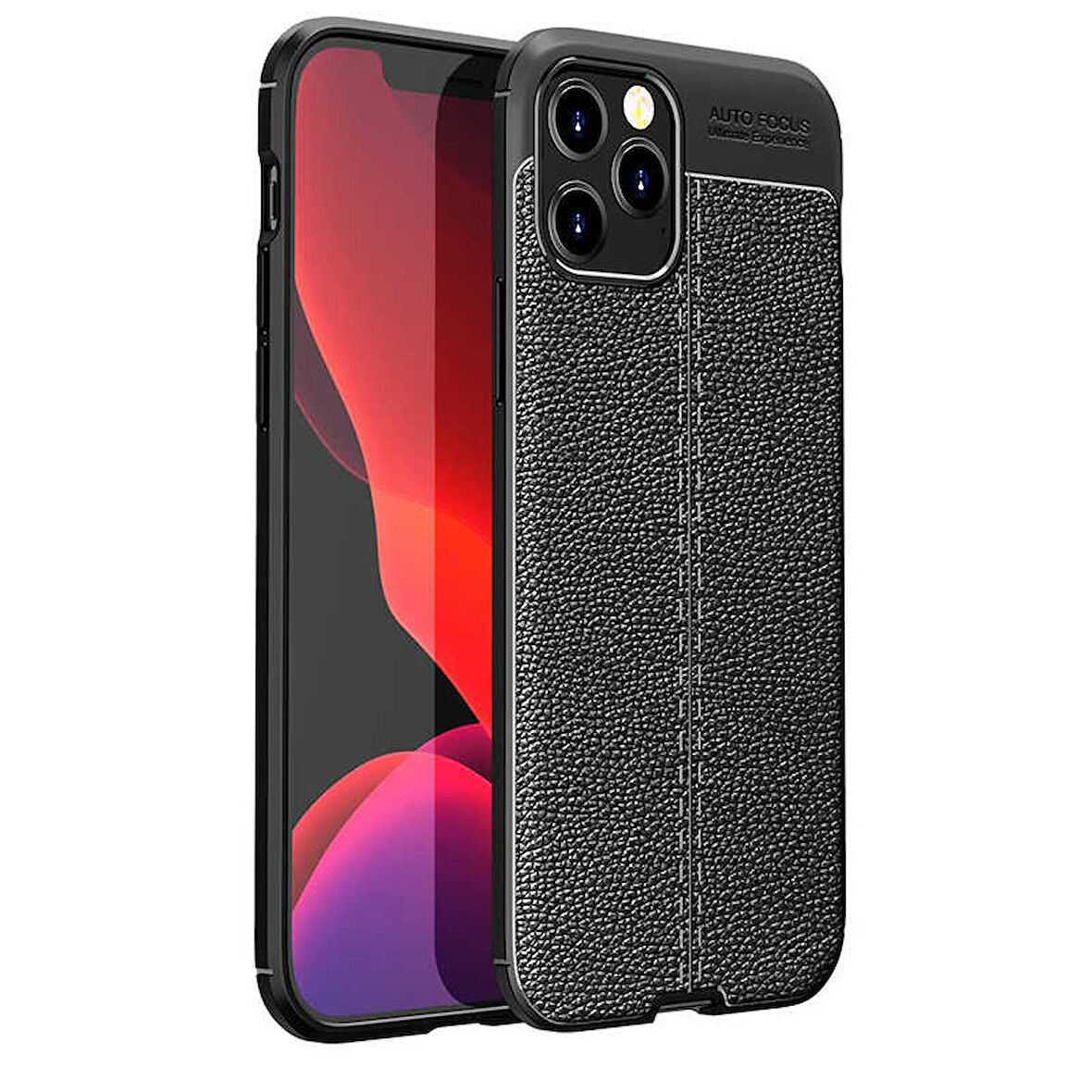 iPhone 12 Pro Max Uyumlu Zore Niss Silikon Kılıf-Siyah