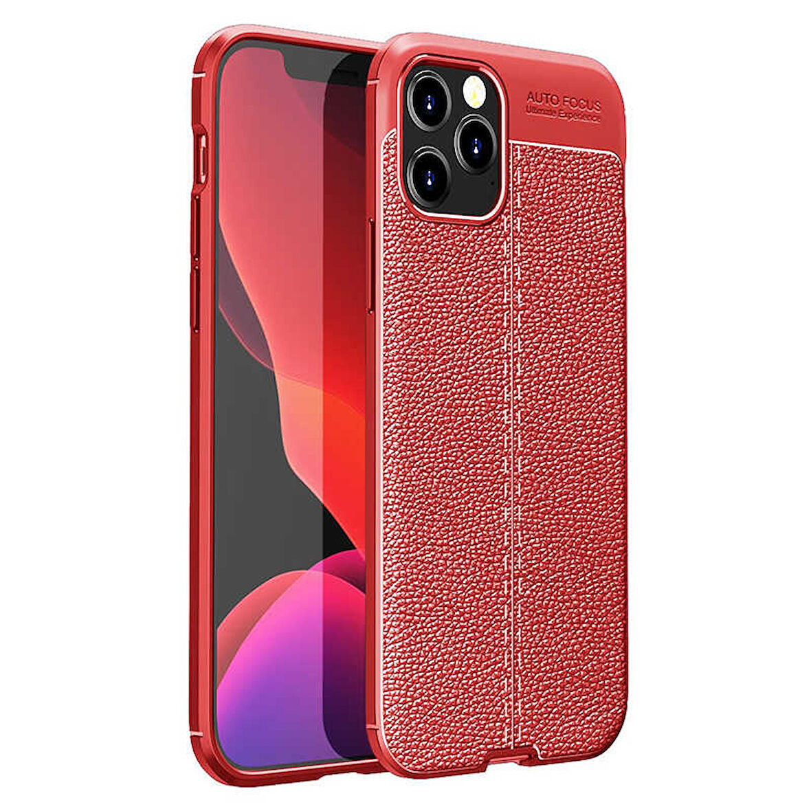 iPhone 12 Pro Max Uyumlu Zore Niss Silikon Kılıf-Kırmızı