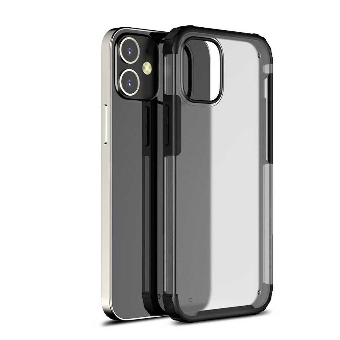 iPhone 12 Mini Uyumlu Zore Volks Kılıf-Siyah