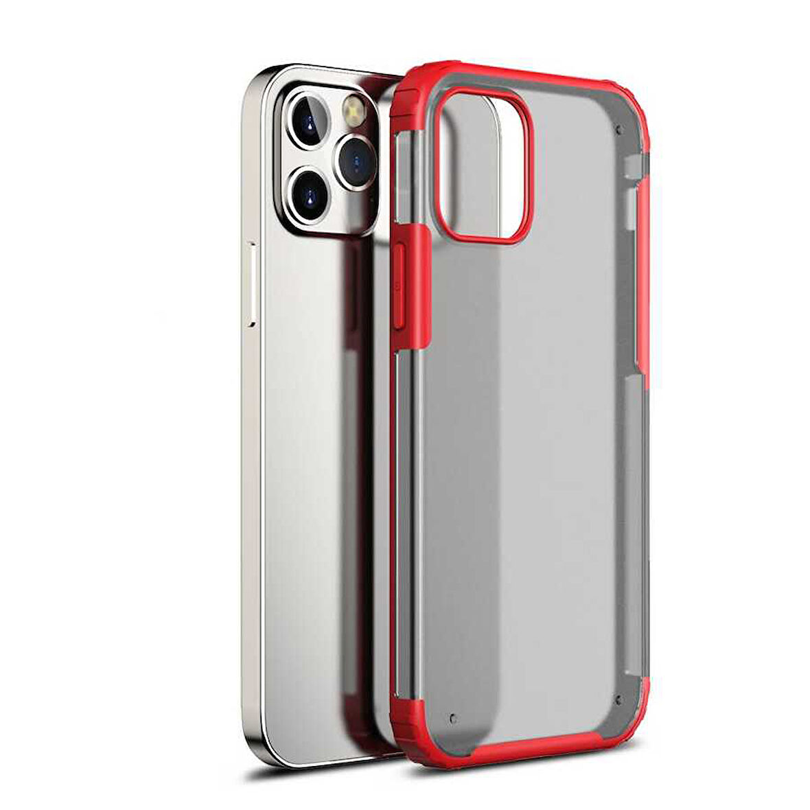 iPhone 12 Pro Uyumlu Zore Volks Kılıf-Kırmızı