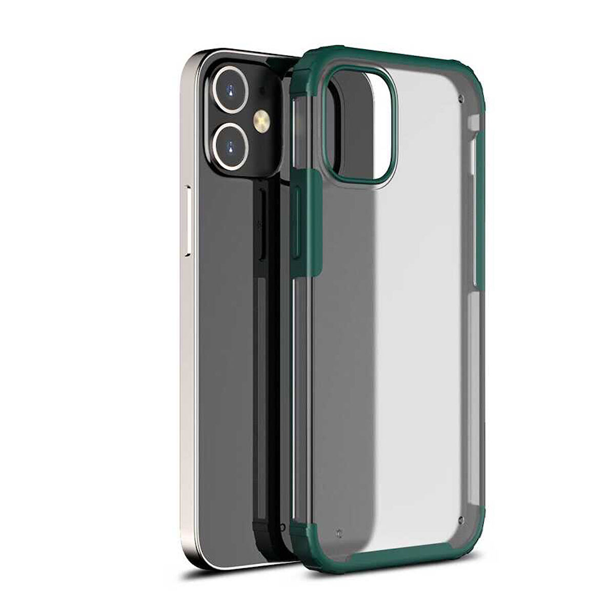 iPhone 12 Uyumlu Zore Volks Kılıf-Koyu Yeşil