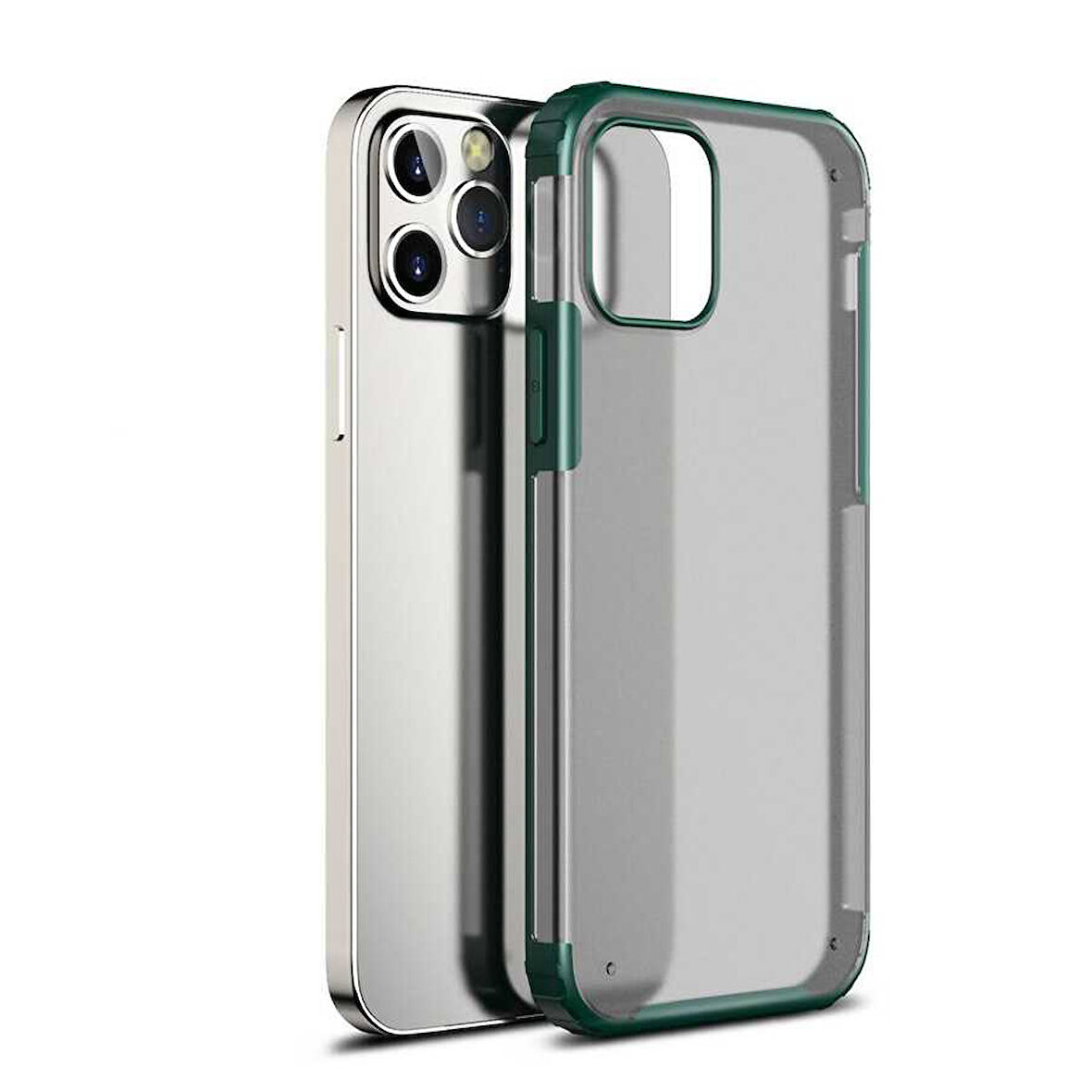 iPhone 12 Pro Max Uyumlu Zore Volks Kılıf-Koyu Yeşil