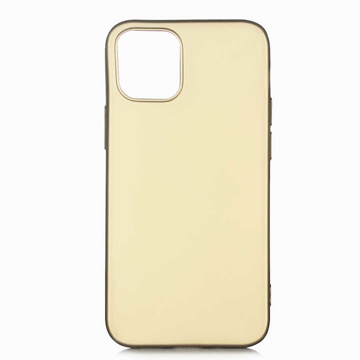 iPhone 12 Uyumlu Zore Premier Silikon Kılıf-Gold