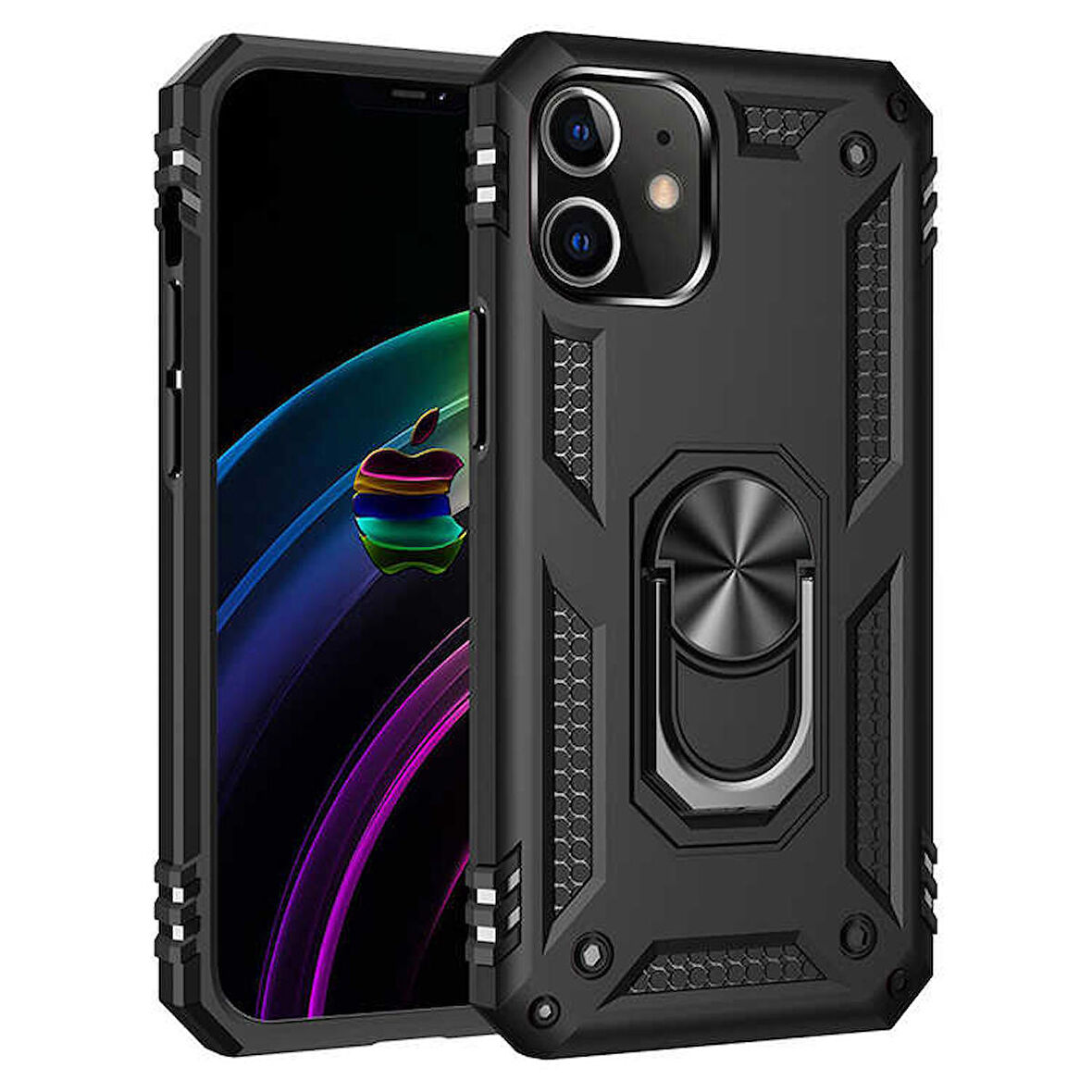 iPhone 12 Uyumlu Zore Vega Kapak-Siyah