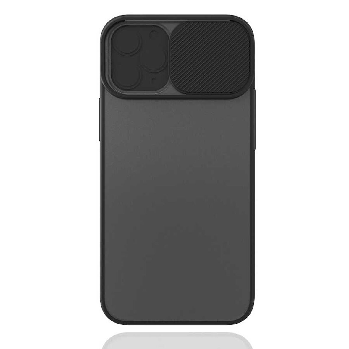 iPhone 12 Mini Uyumlu Zore LNSM-i Kılıf-Siyah