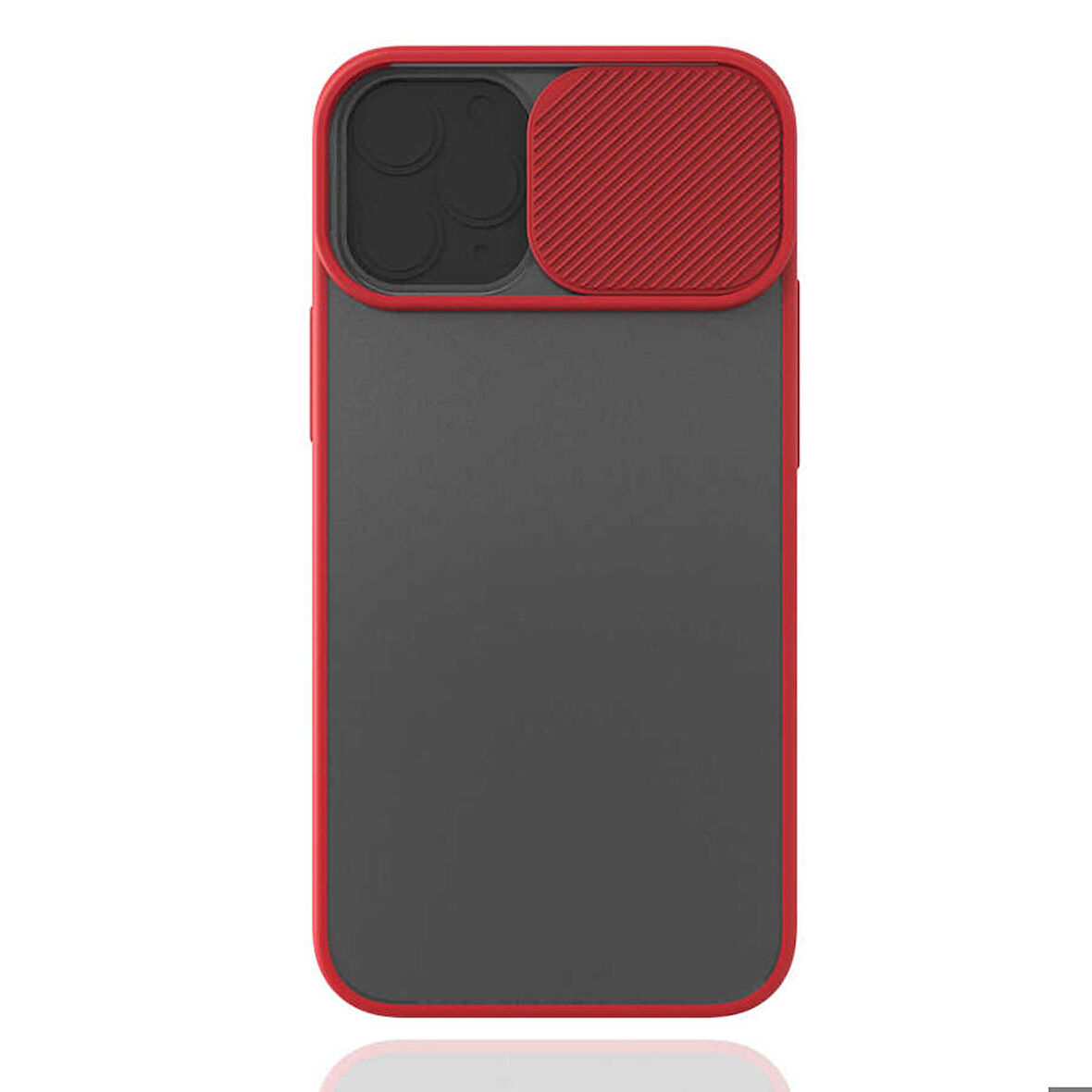 iPhone 12 Mini Uyumlu Zore Lensi Kapak-Kırmızı