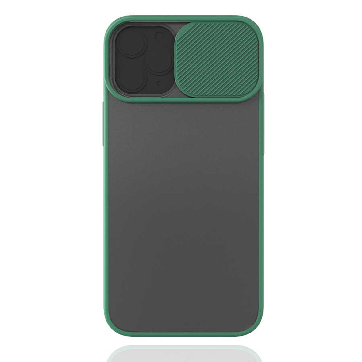 iPhone 12 Mini Uyumlu Zore LNSM-i Kılıf-Koyu Yeşil