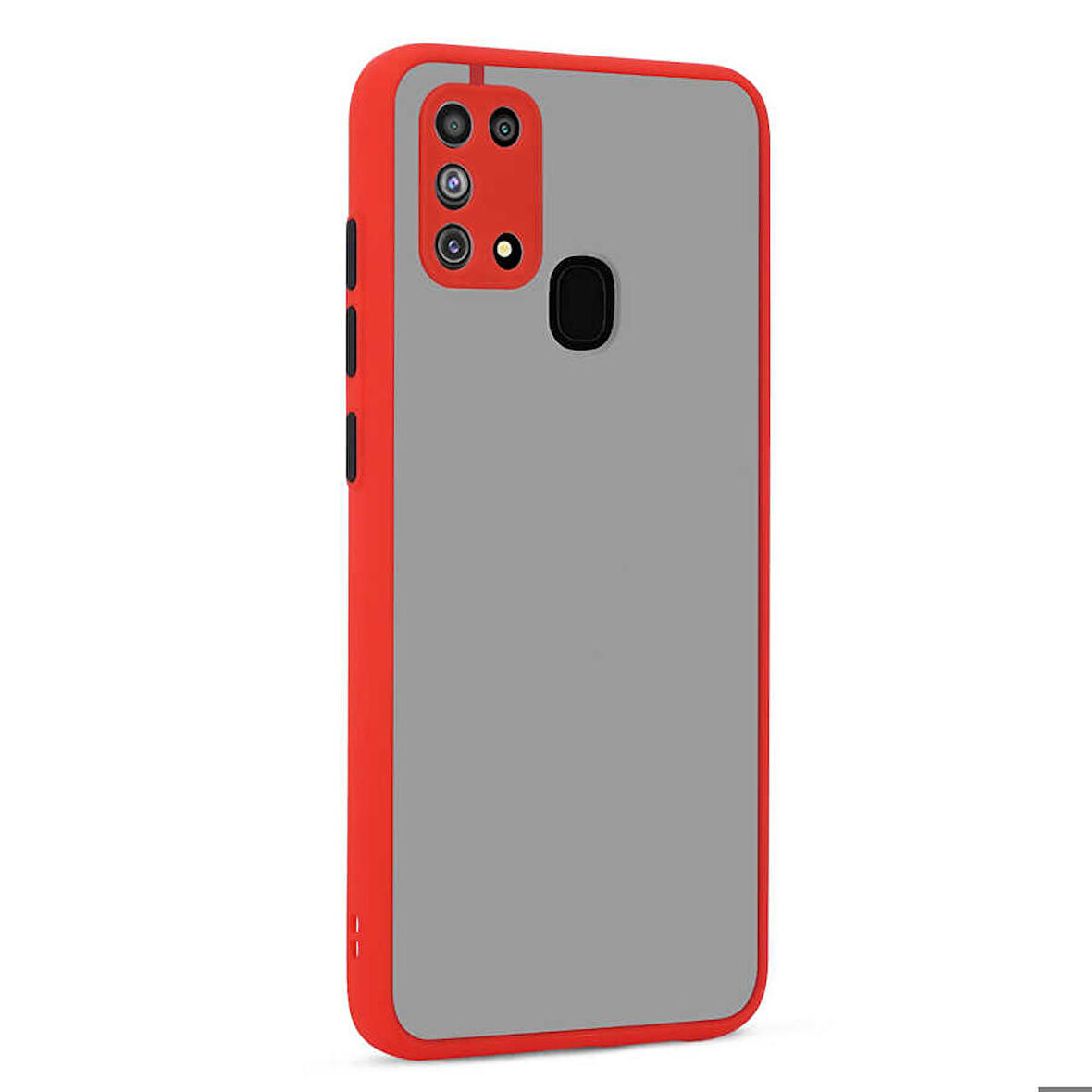 Galaxy M31 Uyumlu Zore Hux Kapak-Kırmızı