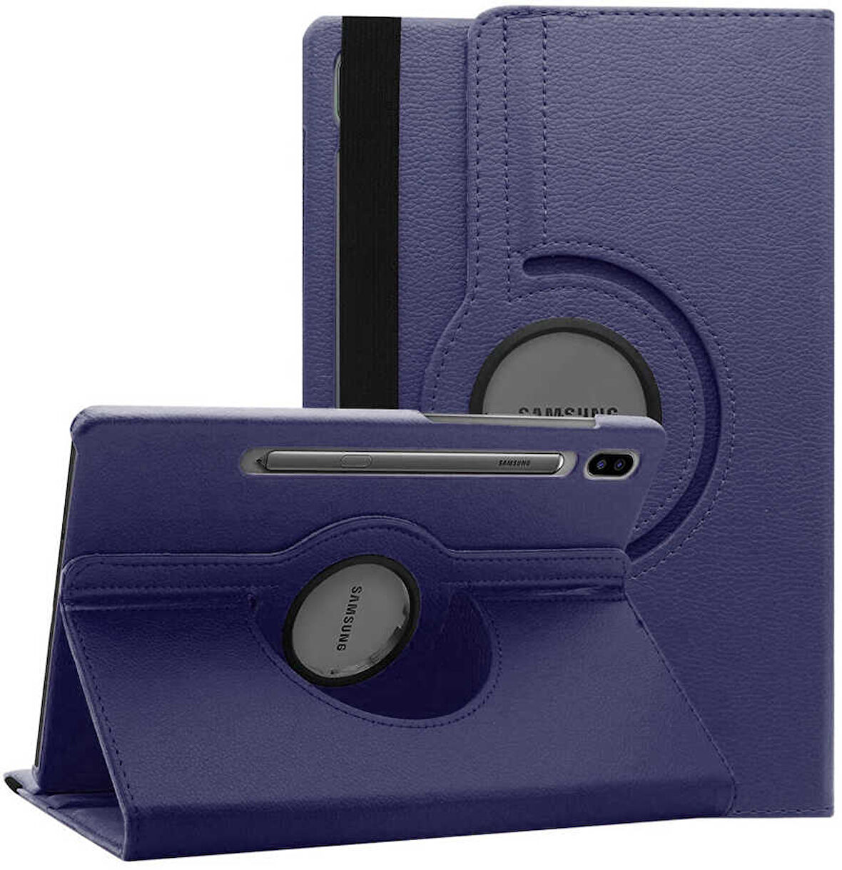 Galaxy Tab S7 T870  Uyumlu ​EFFX Dönebilen Standlı Kılıf-Lacivert