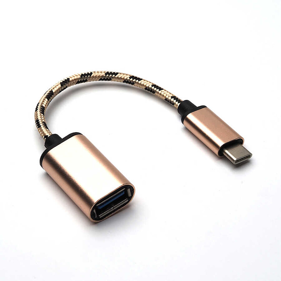Gold Kablolu Metal Type-C Otg-Zore