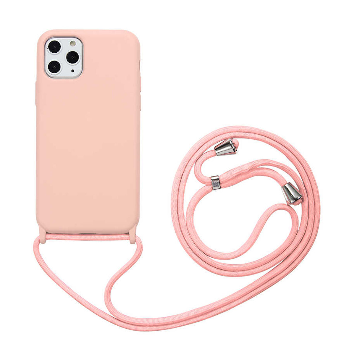 iPhone 11 Pro Uyumlu Zore Ropi Kılıf-Pembe Açık