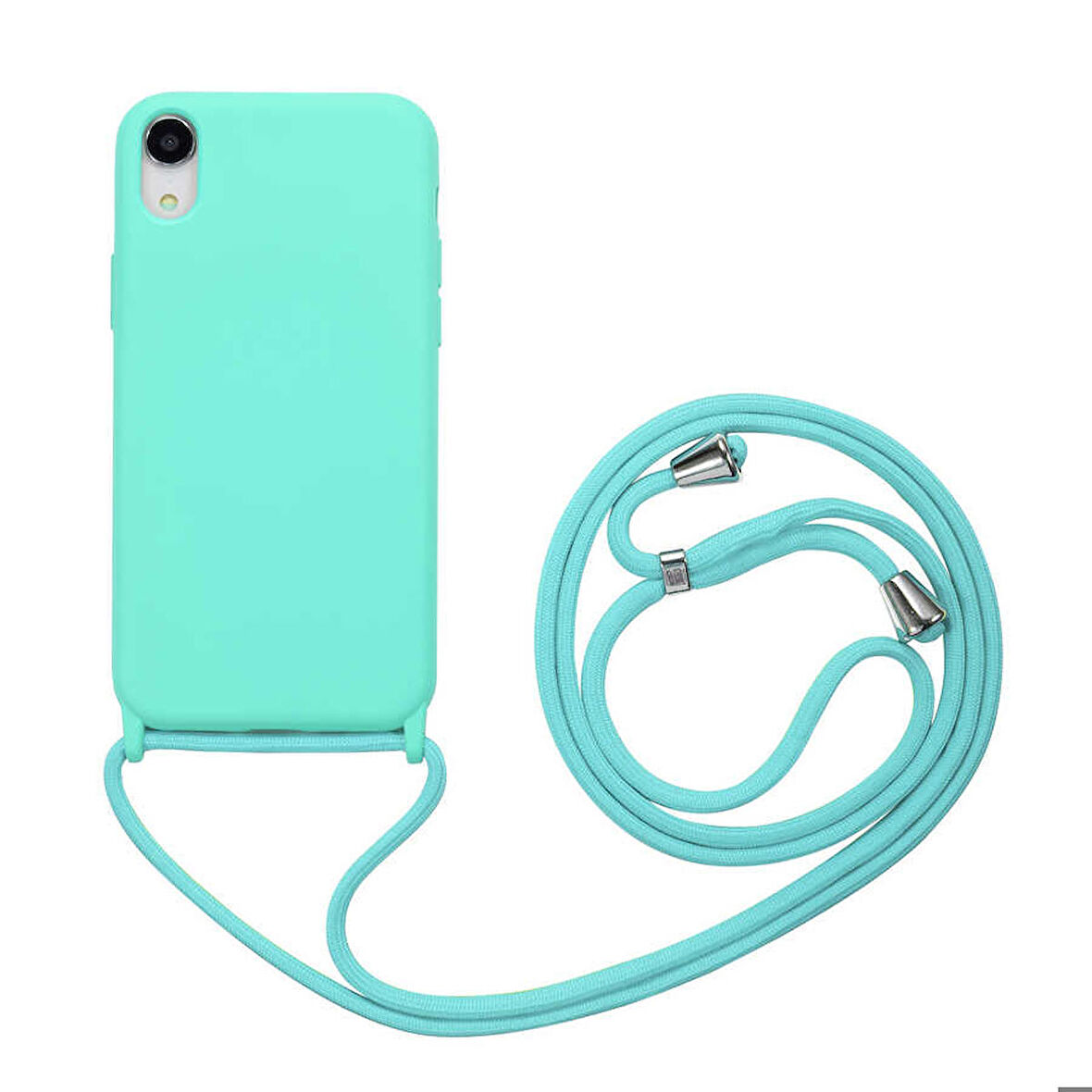 iPhone XR 6.1 Uyumlu Zore Ropi Kapak-Turkuaz