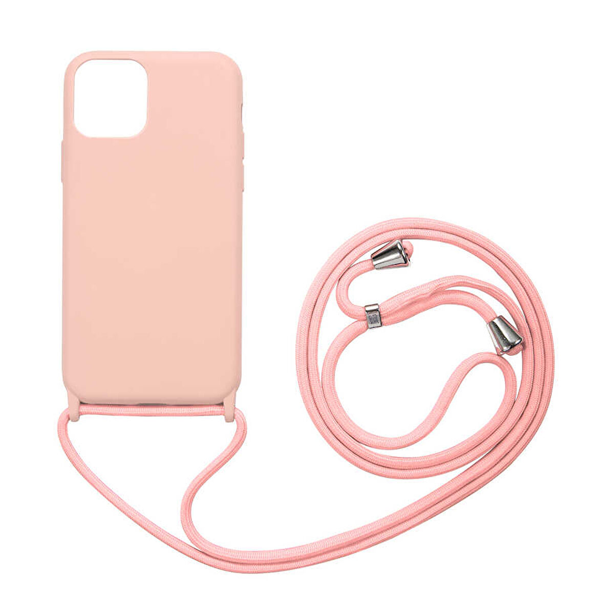 iPhone 12 Pro Uyumlu Zore Ropi Kılıf-Pembe Açık