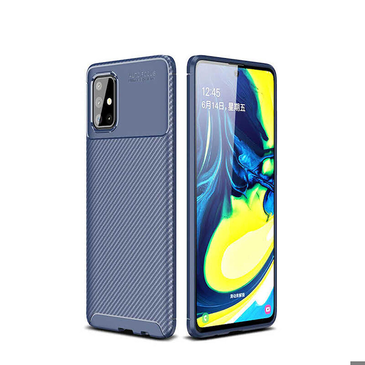 Galaxy M31S Uyumlu Zore Negro Silikon Kapak-Lacivert