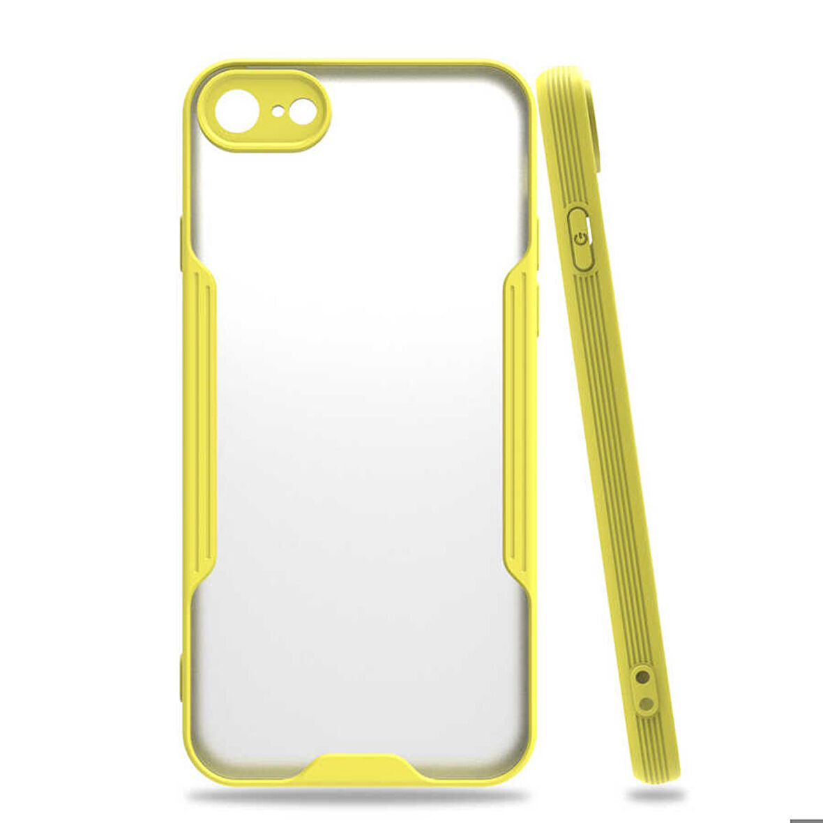 iPhone 8 Uyumlu Zore Parfe Kapak-Sarı
