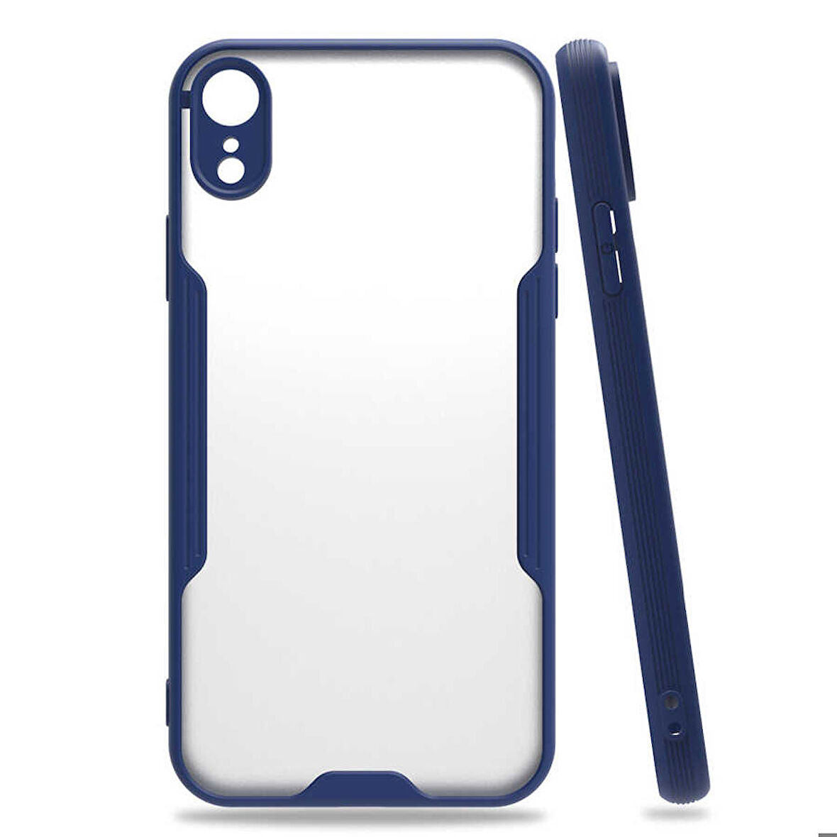 iPhone XR 6.1 Uyumlu Zore Parfe Kapak-Lacivert