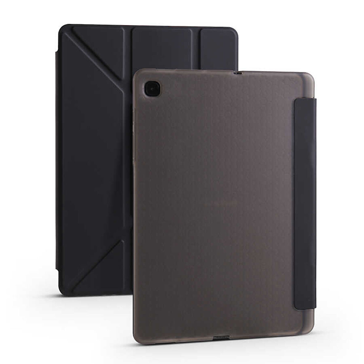 Samsung Galaxy Tab S6 Lite P610 Kılıf Tri Folding Kalem Bölmeli Standlı Kılıf