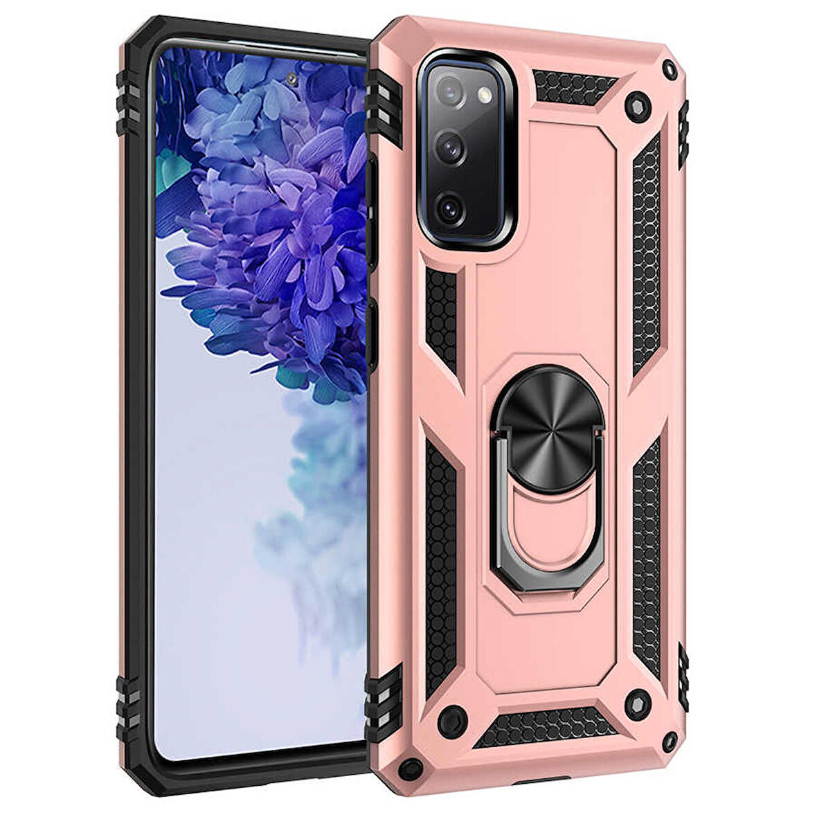 Galaxy S20 FE Uyumlu Zore Vega Kapak-Rose Gold