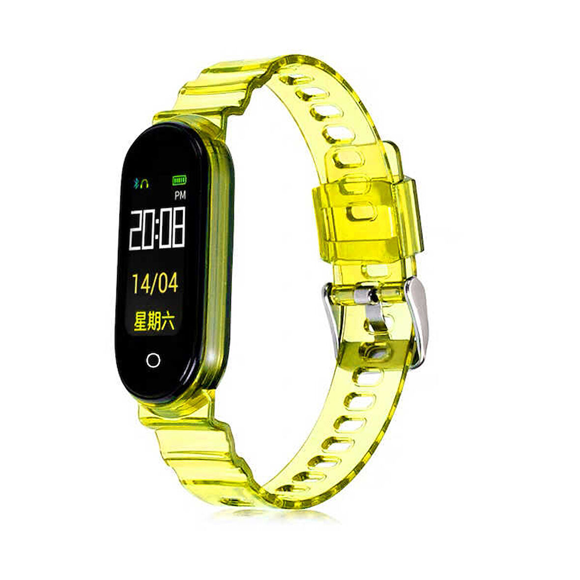 Xiaomi Mi Band 5 KRD-27 Uyumlu Zore Kordon-Sarı