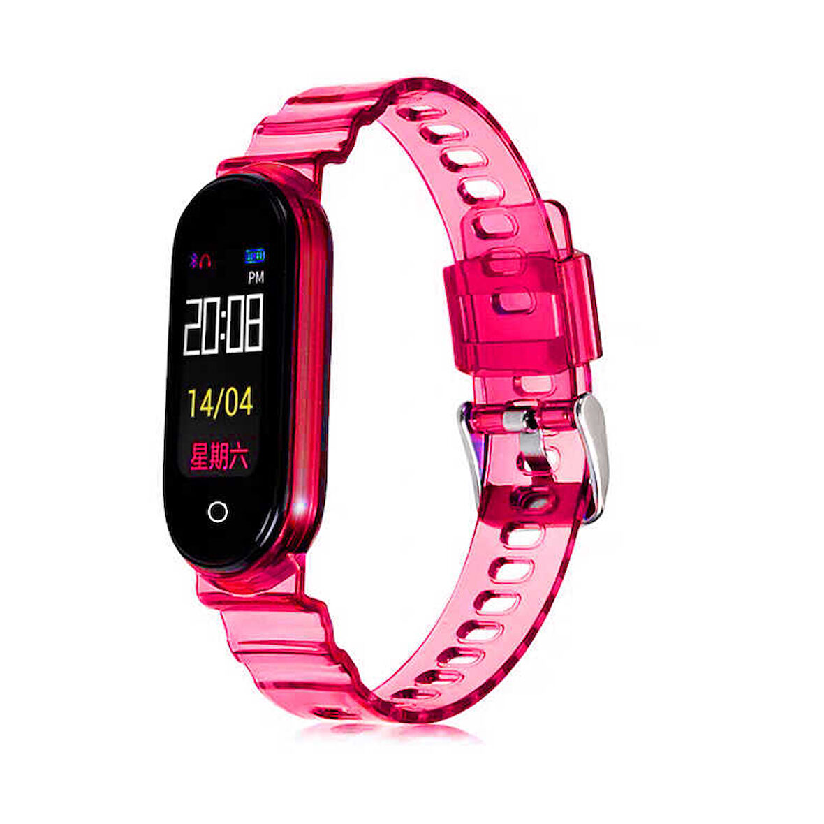 Xiaomi Mi Band 6 KRD-27 Uyumlu Zore Kordon-Pembe