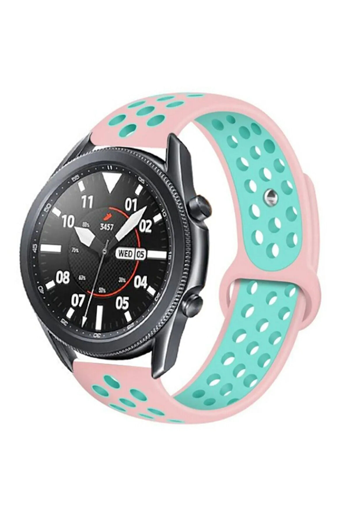 Xiaomi Amazfit Pace Krd-02 Uyumlu Kordon Pembe-yeşil