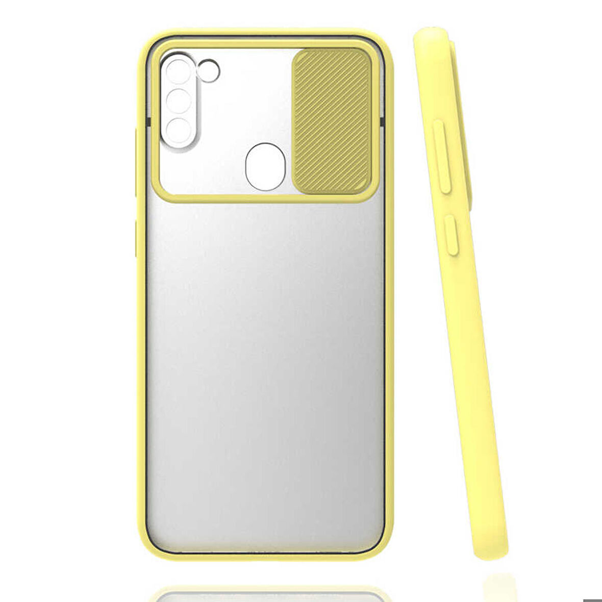 Galaxy M11 Uyumlu Zore LALTi Kapak-Sarı