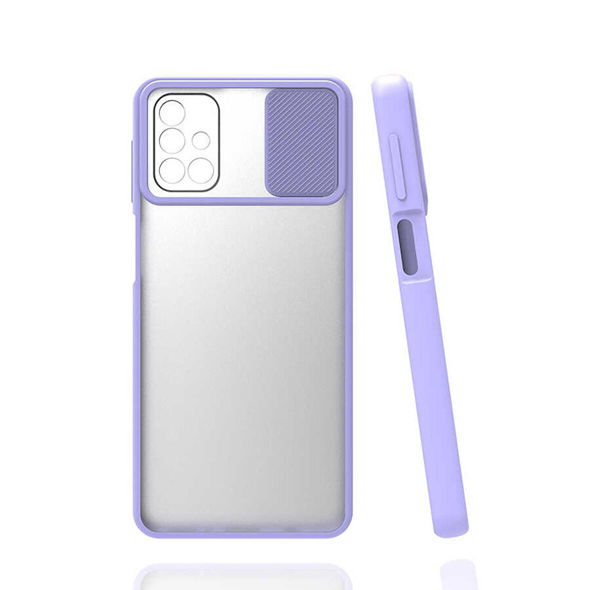 Galaxy M31S Uyumlu Zore Lensi Kapak-Lila