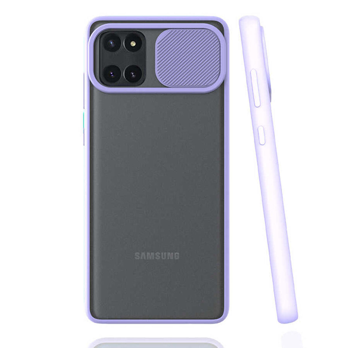 Galaxy A81 (Note 10 Lite) Uyumlu Zore Lensi Kapak-Lila