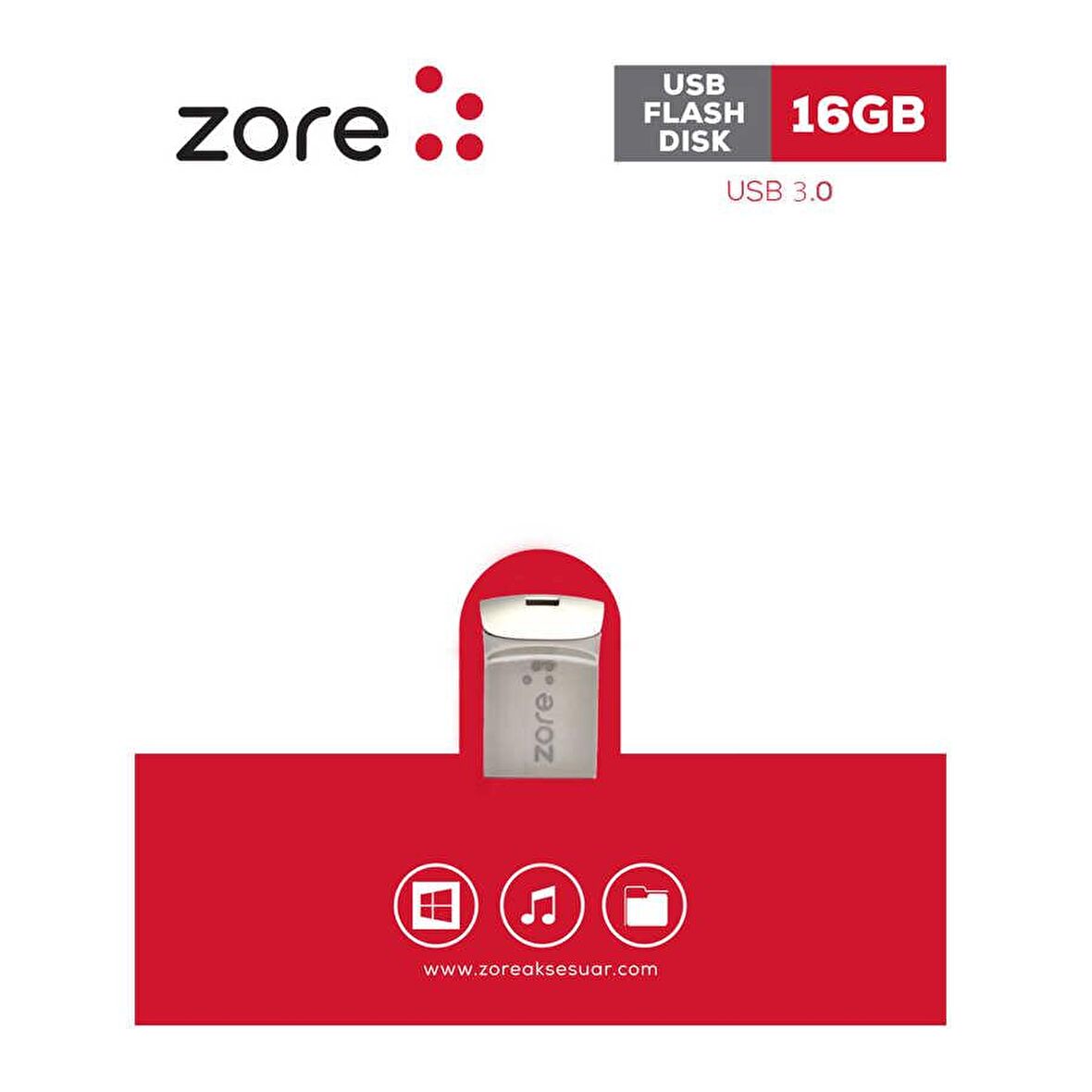 ​Zore 3.0 Metal Mini Flash Disk 16 GB