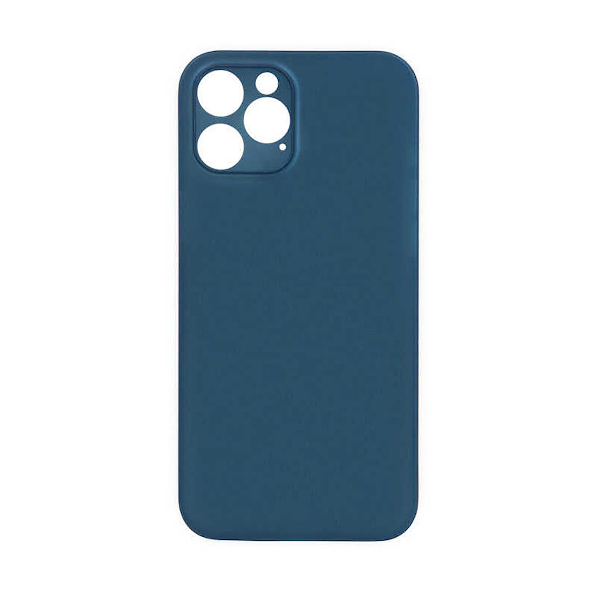 iPhone 12 Pro Max Uyumlu Zore 1.Kalite PP Silikon-Saks Mavi