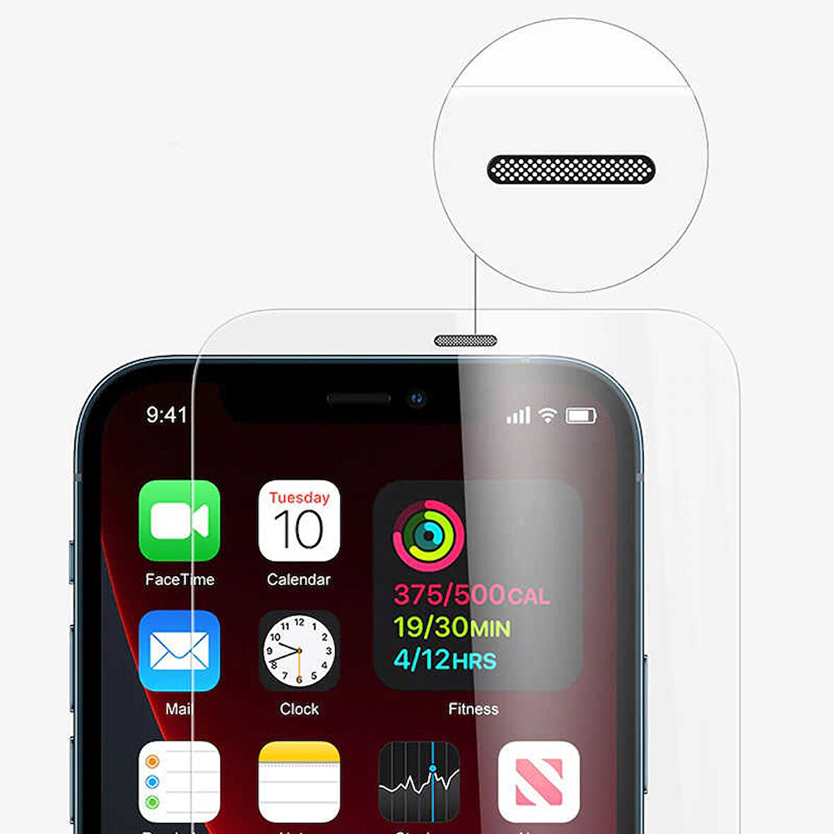 iPhone 12 Pro Uyumlu Zore Vox Glass Temperli Ekran Koruyucu